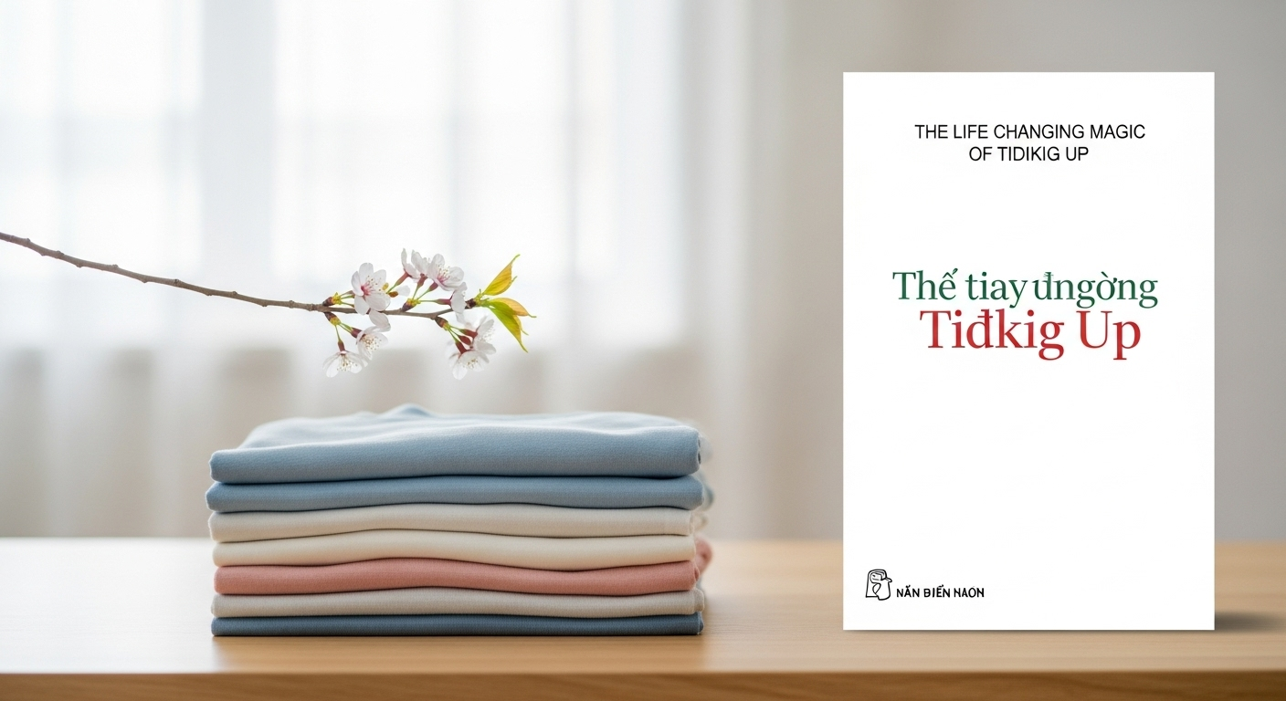 Ảnh bìa sách "The Life-Changing Magic of Tidying Up" phiên bản tiếng Việt