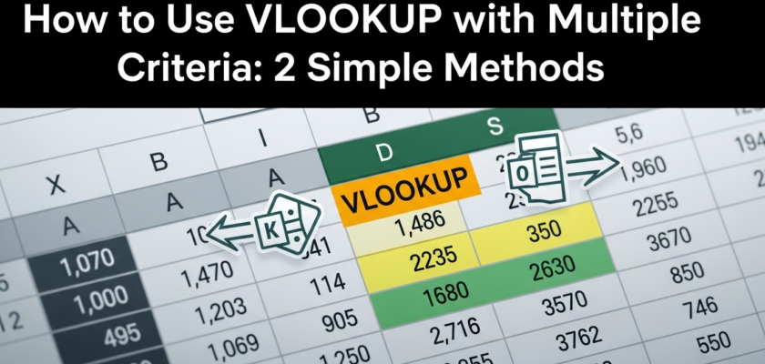Cách Dùng VLOOKUP Nhiều Điều Kiện: 2 Phương Pháp Đơn Giản