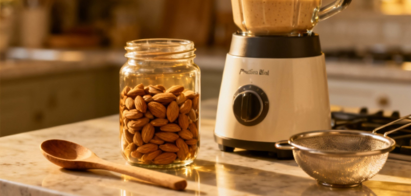 Hướng dẫn làm sữa hạt tại nhà không cần máy: Dùng máy xay