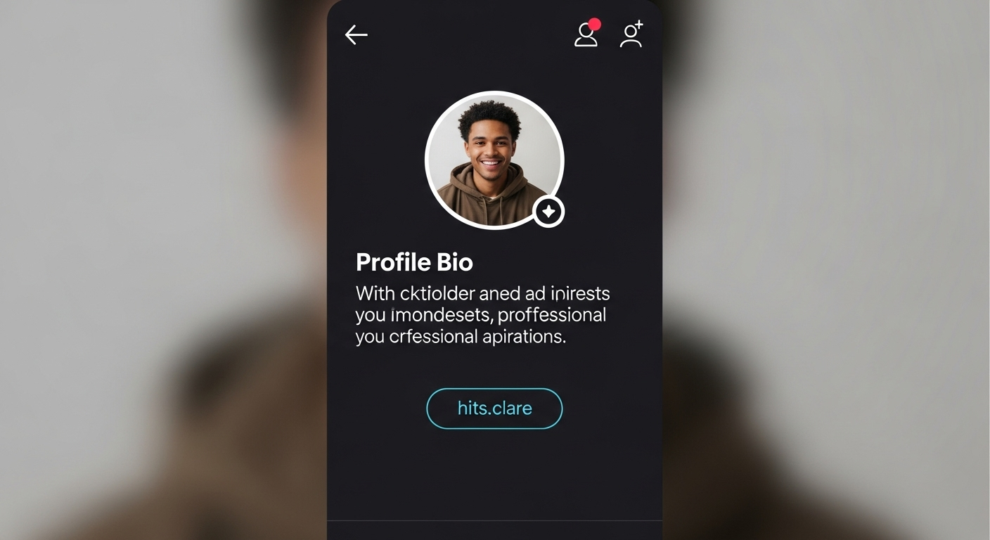 Giao diện profile TikTok được tối ưu tốt, với các điểm nhấn vào ảnh đại diện, bio và link.