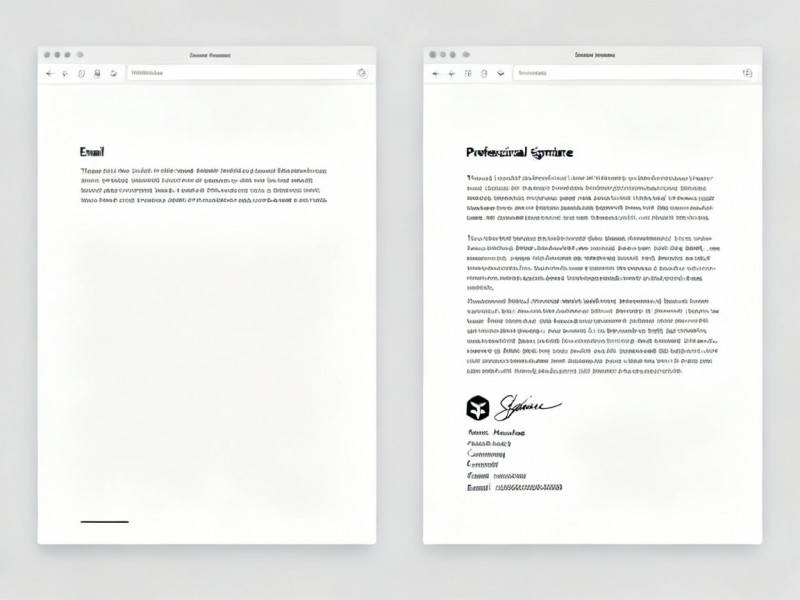 So sánh email có và không có chữ ký chuyên nghiệp