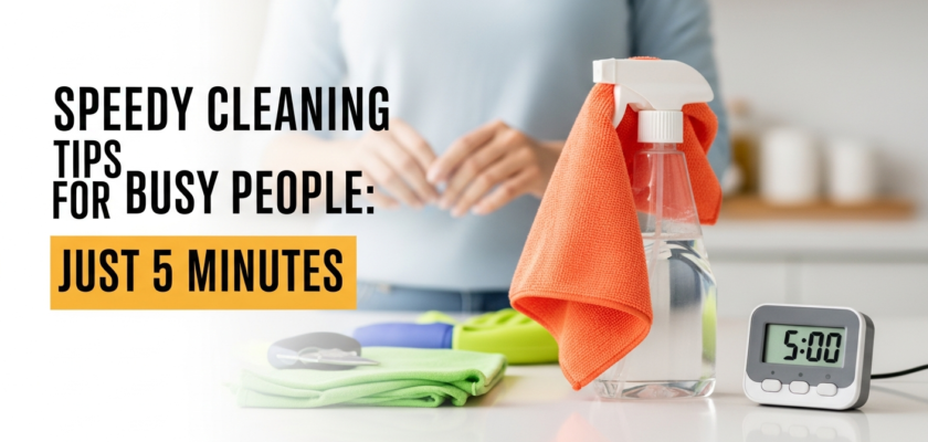 Mẹo Dọn Dẹp Nhà Cửa Nhanh Gọn Cho Người Bận Rộn: Chỉ 5 Phút
